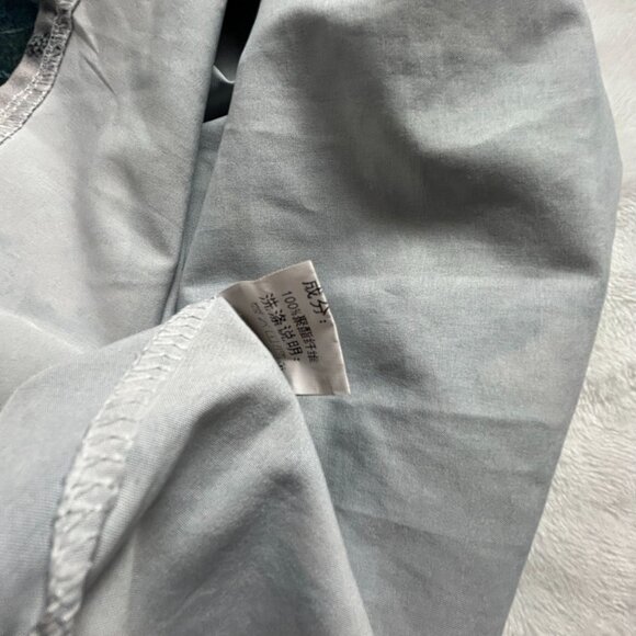 S.Y. Womens Abstract Print Button-Up Shirt Size 3 Mandarin Collar Long Sleeve - Picture 5 of 8